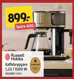 Jula Kaffebryggare 1,25 l 1500 W erbjuda