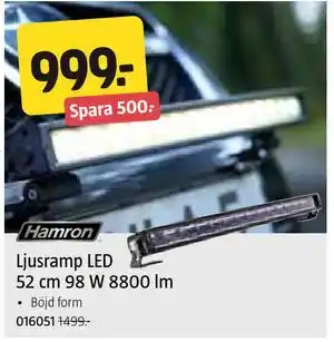 Ljusramp LED 52 cm 98 W 8800 lm