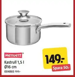 Jula Kastrull 1,5 l Ø16 cm erbjuda