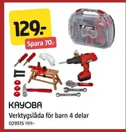 Jula Verktygslåda för barn 4 delar erbjuda