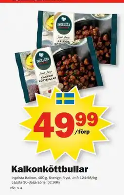 Pekås Kalkonköttbullar erbjuda