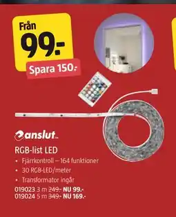 Jula RGB-list LED erbjuda