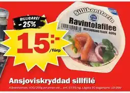 Pekås Ansjoviskryddad sillfilé erbjuda