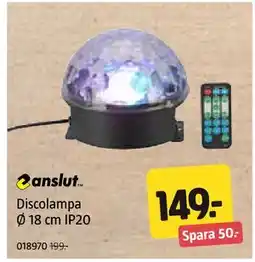 Jula Discolampa Ø 18 cm IP20 erbjuda