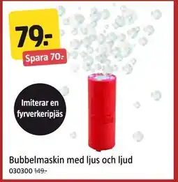 Jula Bubbelmaskin med ljus och ljud erbjuda