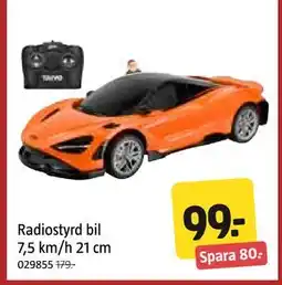 Jula Radiostyrd bil 7,5 km/h 21 cm erbjuda