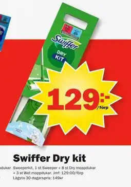 Pekås Swiffer Dry kit erbjuda