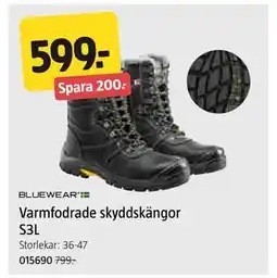 Jula Varmfodrade skyddskängor S3L erbjuda