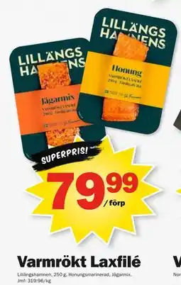 Pekås Varmrökt Laxfilé erbjuda
