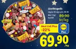 Lidl Lösviktsgodis erbjuda
