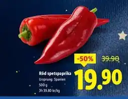 Lidl RÖD SPETSPAPRIKA erbjuda