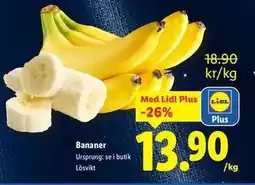Lidl Bananer erbjuda