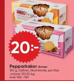DollarStore Pepparkakor Annas erbjuda