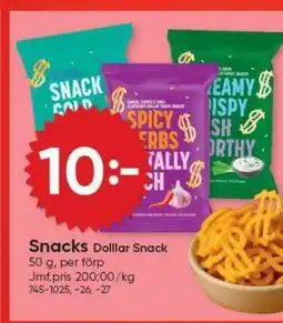 DollarStore Snacks Dollar Snack erbjuda