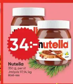 DollarStore Nutella erbjuda