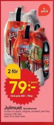 DollarStore Julmust Apotekarnes erbjuda