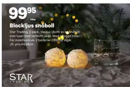 City Gross Blockljus snöboll erbjuda