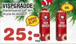 Nya Pulsen Skånemejerier Vispgrädde erbjuda