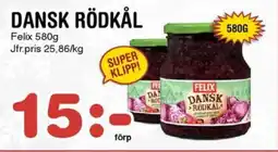 Nya Pulsen FELIX Dansk rödkål erbjuda