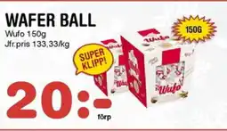 Nya Pulsen Wufo Wafer ball erbjuda