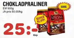 Nya Pulsen Elif Chokladpraliner erbjuda