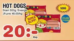 Nya Pulsen Scan Hot dog erbjuda