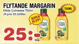 Nya Pulsen Milda Culinesse Flytande margarin erbjuda