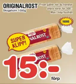 Nya Pulsen Skogaholm Originalrost erbjuda