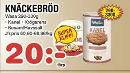 Nya Pulsen Wasa Knäckebröd erbjuda