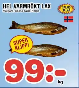 Nya Pulsen Hel Varmrökt lax erbjuda