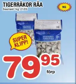 Nya Pulsen Seamaid Tigerräkor råa erbjuda