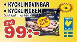 Nya Pulsen Guldfågeln • Kycklingvingar •Kkycklingben erbjuda