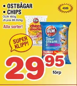 Nya Pulsen OLW Ostbågar • chips erbjuda