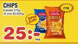 Nya Pulsen Estrella Chips erbjuda