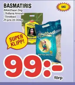 Nya Pulsen Alkaizhwan Basmatiris erbjuda