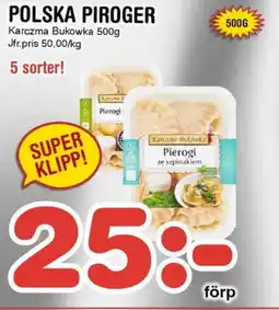 Nya Pulsen Karczma Bukówka Polska piroger erbjuda