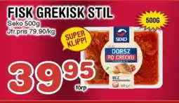 Nya Pulsen Seko Fisk grekisk stil erbjuda
