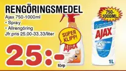 Nya Pulsen AJAX Rengöringsmedel erbjuda