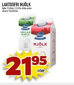 Nya Pulsen Valio Laktosfri mjölk erbjuda