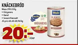 Nya Pulsen Wasa Knäckebröd erbjuda