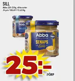 Nya Pulsen Abba Sill erbjuda