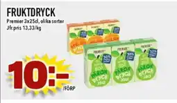 Nya Pulsen Premier Fruktdryck erbjuda