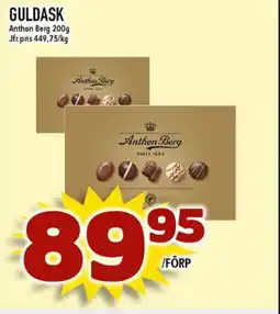 Nya Pulsen Anthon Berg Guldask erbjuda