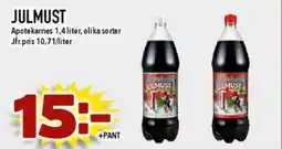 Nya Pulsen Apotekarnes Julmust erbjuda