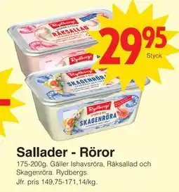 Matöppet Sallader - Röror erbjuda