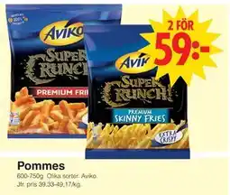 Matöppet Pommes erbjuda