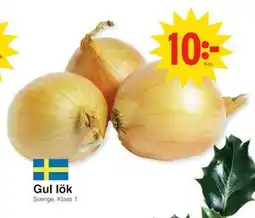 Matöppet Gul lök erbjuda