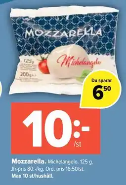 Coop Extra Mozzarella erbjuda