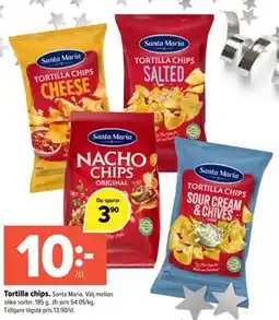 Coop Extra Tortilla chips erbjuda