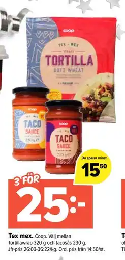 Coop Extra Tex mex erbjuda